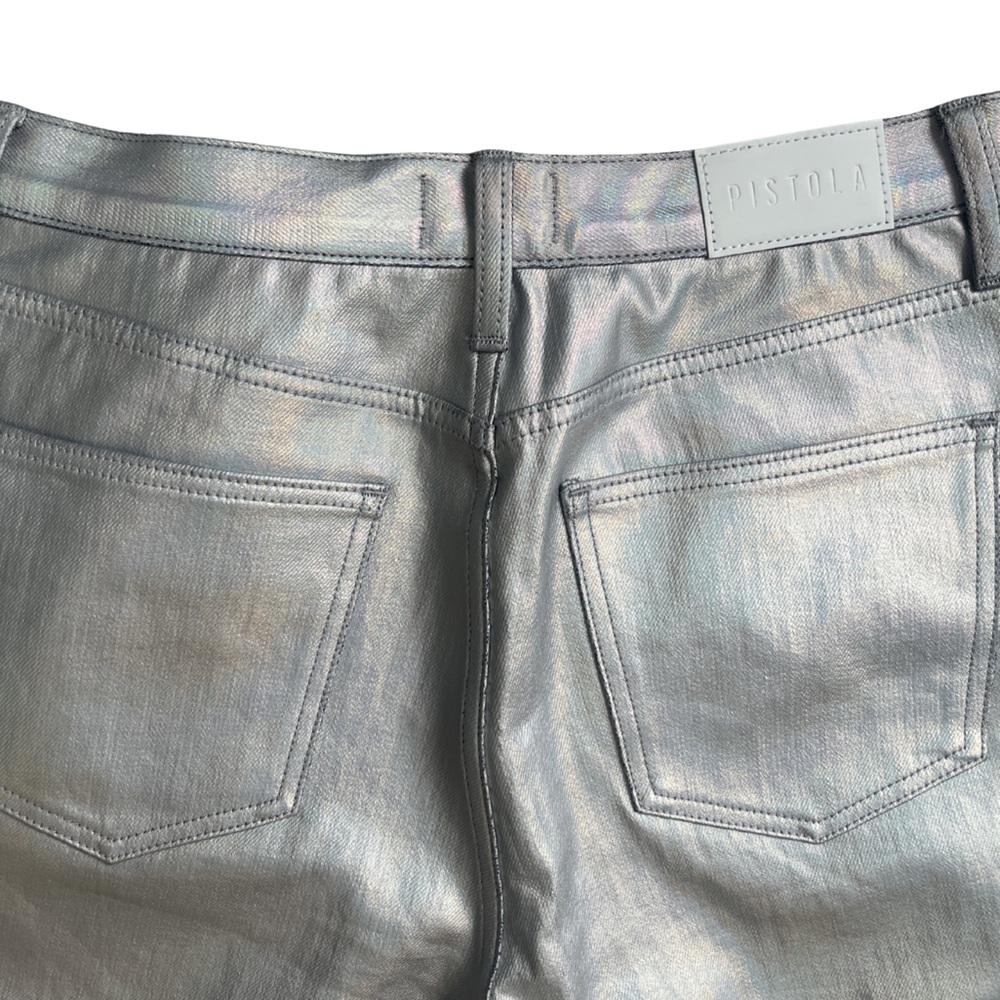 NWT Pistola High Rise Straight Cassie Coated Prism Jeans | Size 29 - Picture 8 of 15